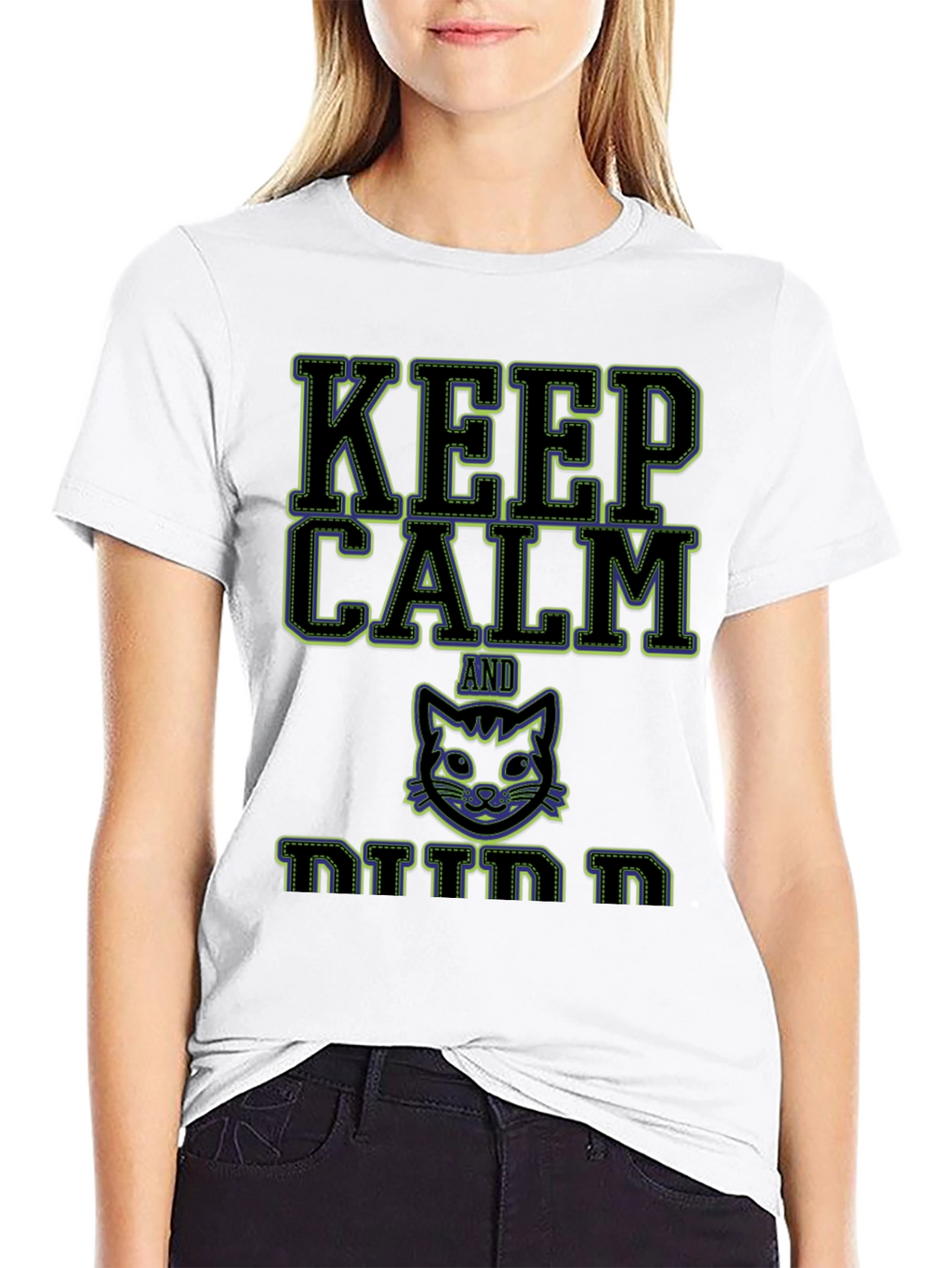 Keep Calm and Kitten On Graphic T-Shirt