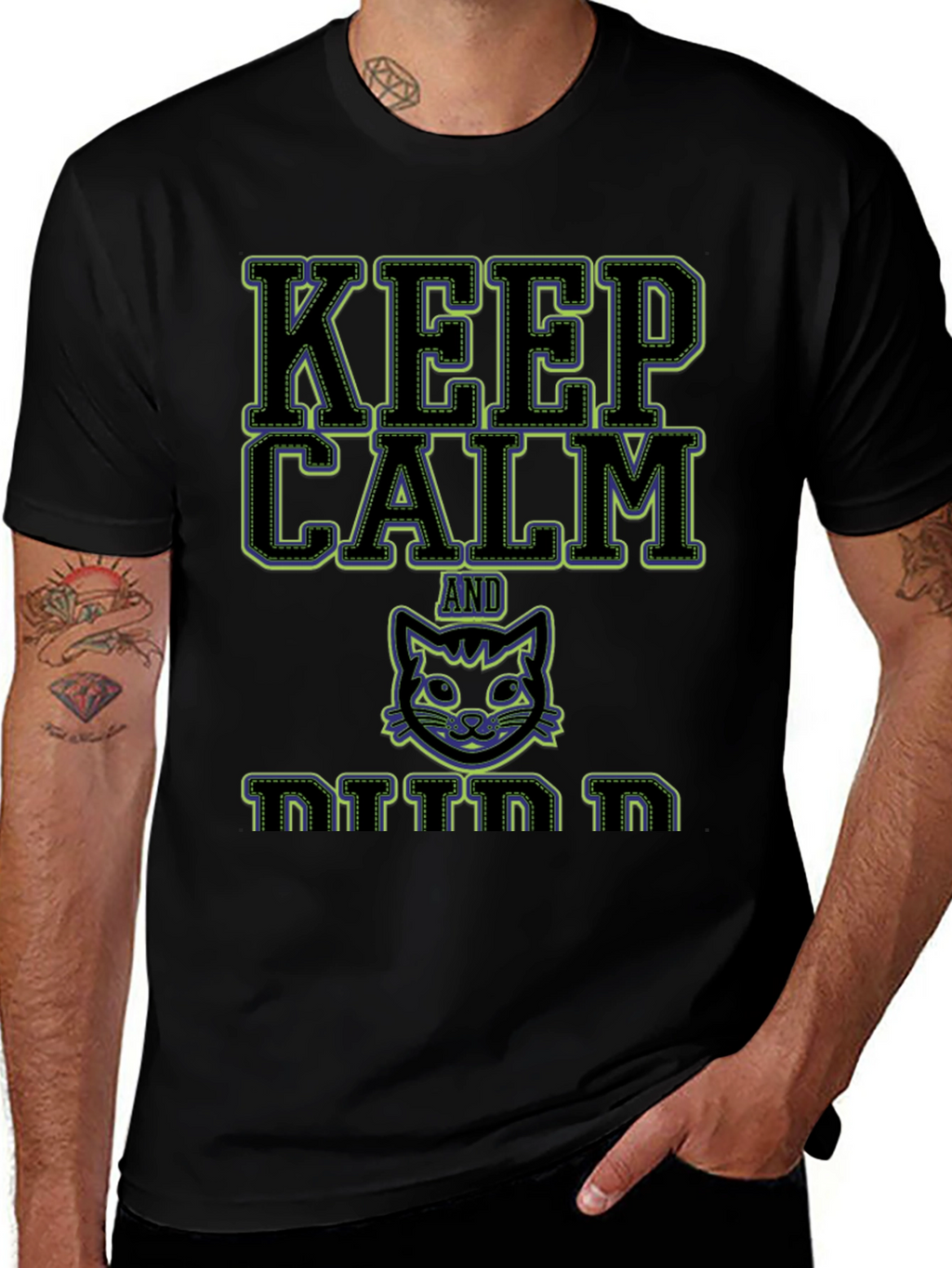 Keep Calm and Kitten On Graphic T-Shirt