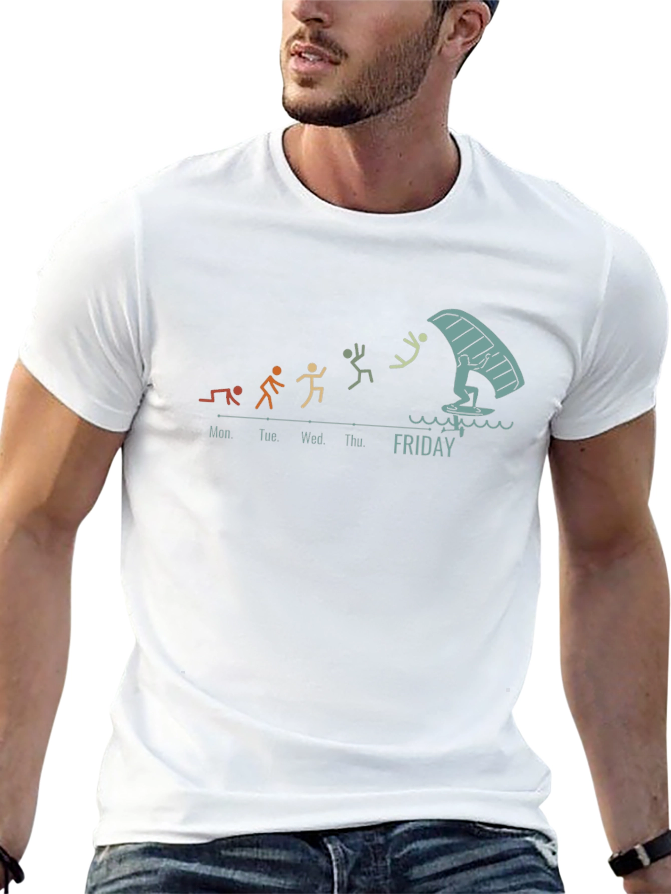 Work Week Windsurfing T-Shirt