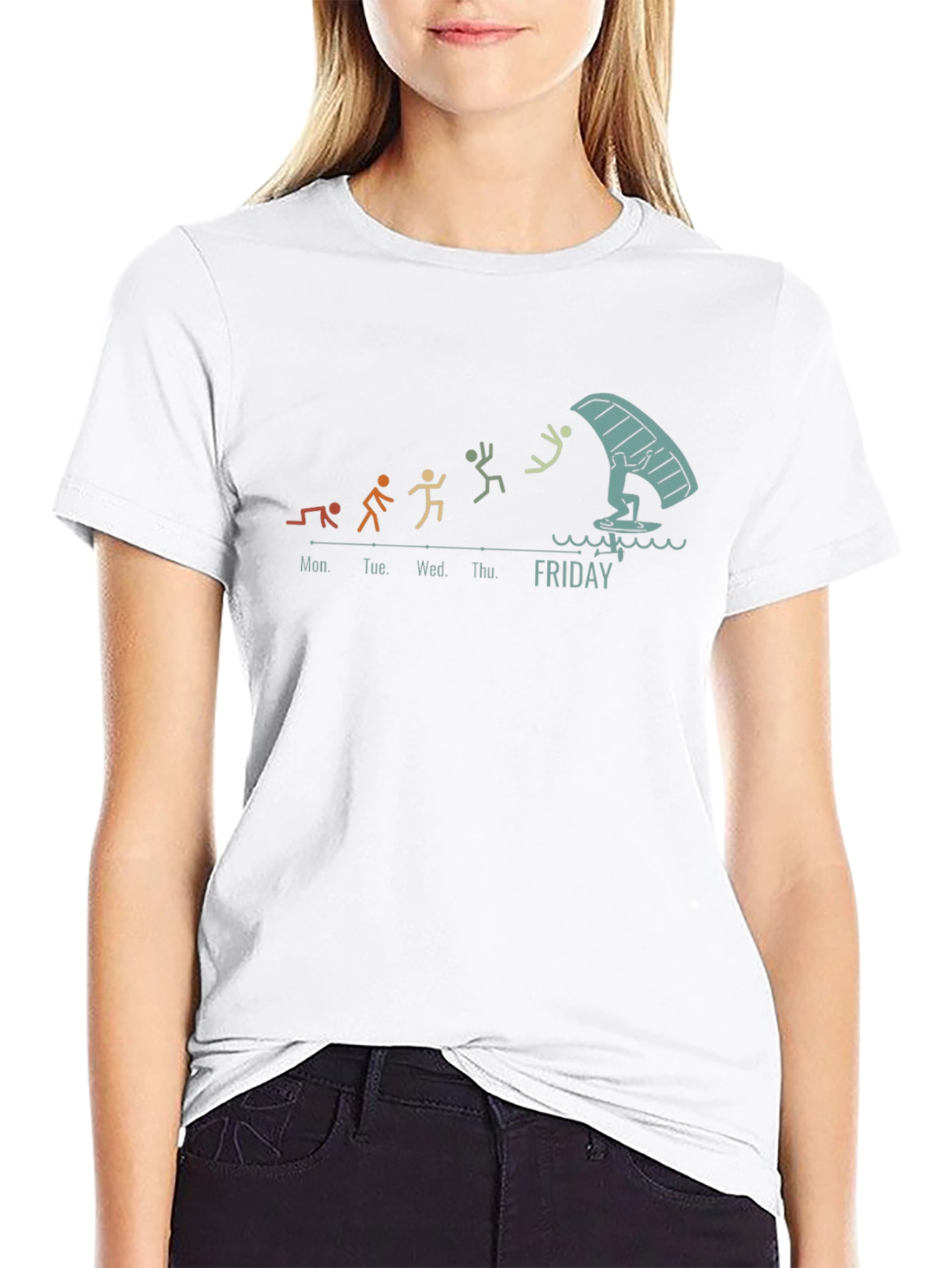 Work Week Windsurfing T-Shirt