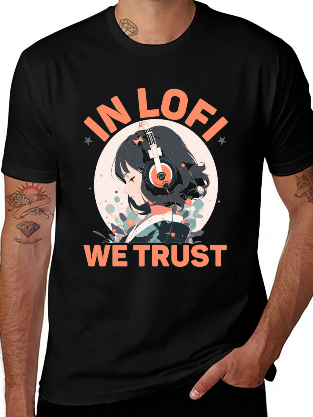 In Lofi We Trust Black T-Shirt