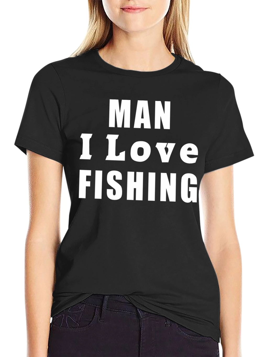 Man I Love Fishing Graphic Tee