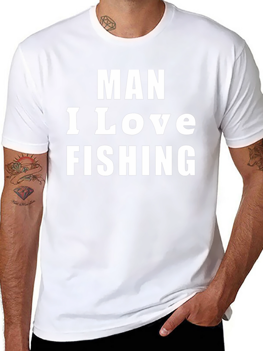 Man I Love Fishing Graphic Tee