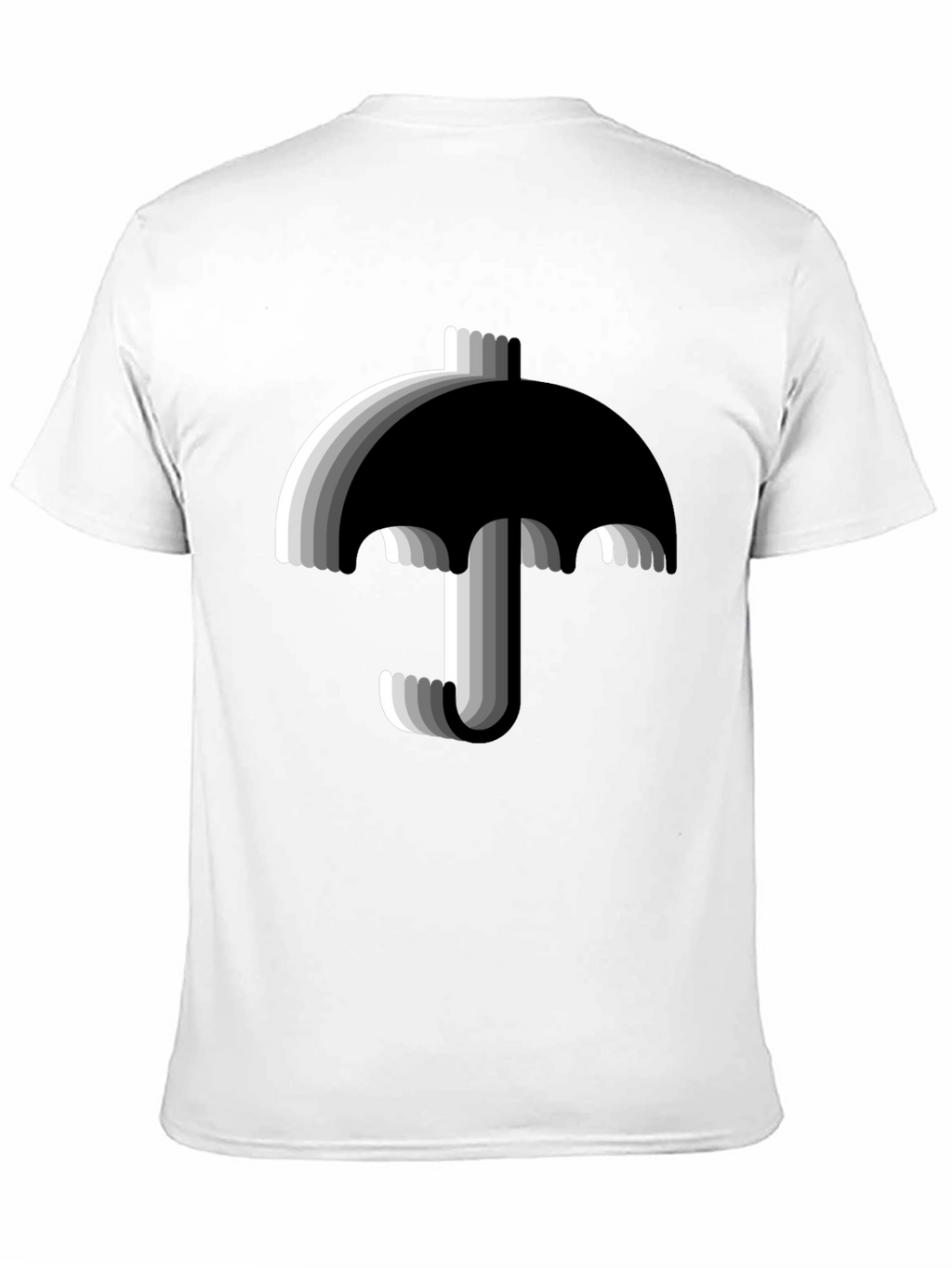 Modern Umbrella Graphic Tee - Black