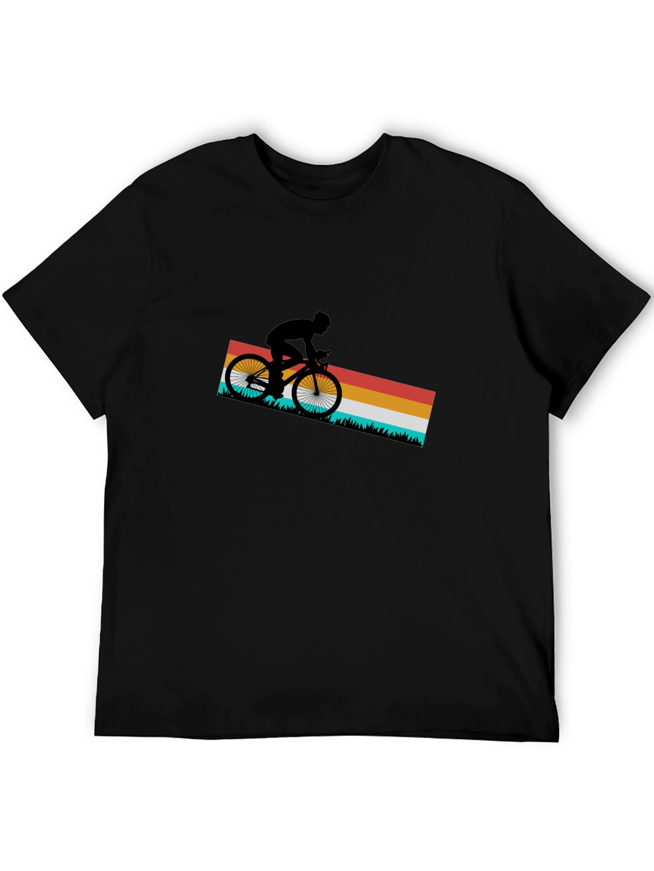 Retro Cycling T-Shirt - Mountain Bike Rider Tee