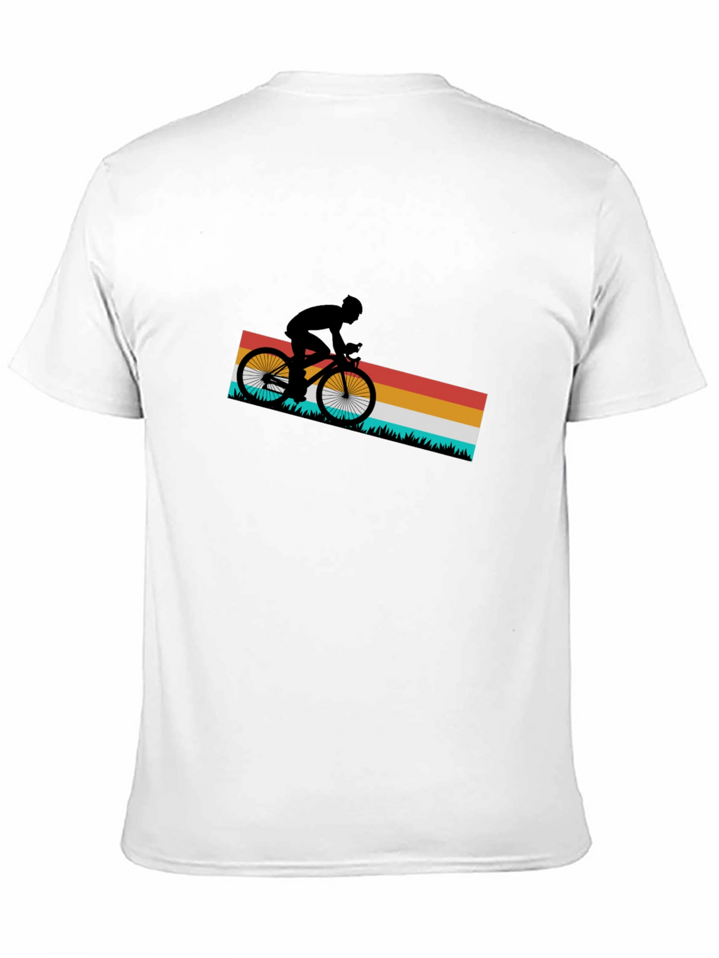 Retro Cycling T-Shirt - Mountain Bike Rider Tee