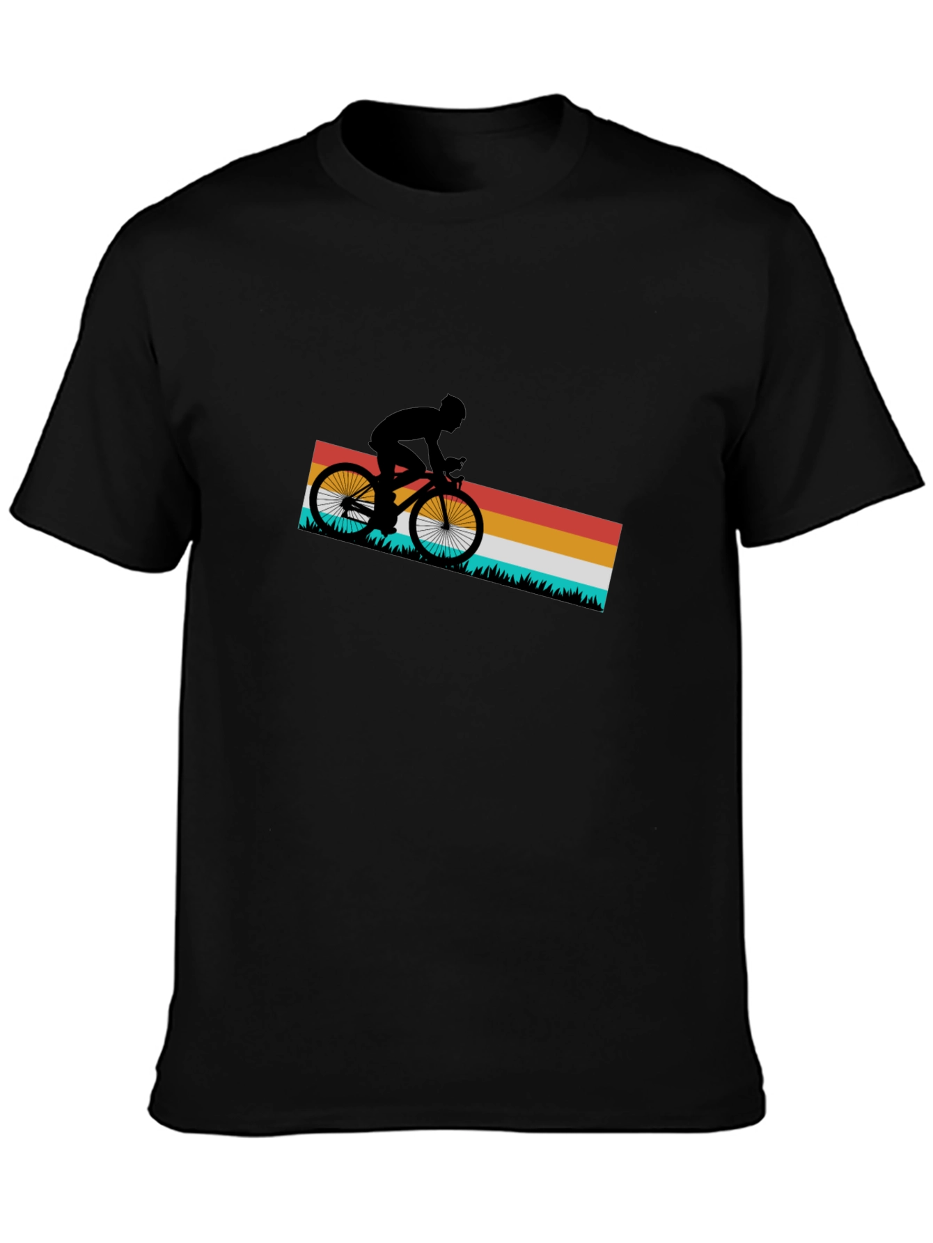 Retro Cycling T-Shirt - Mountain Bike Rider Tee
