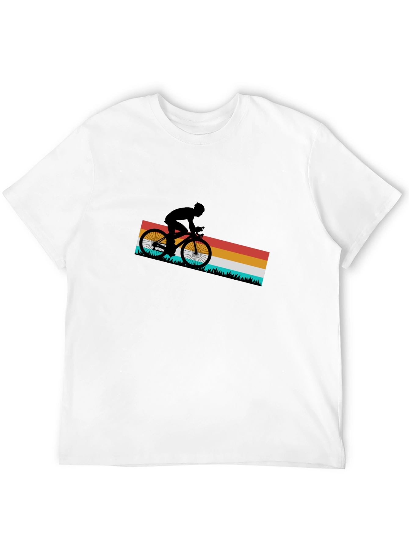 Retro Cycling T-Shirt - Mountain Bike Rider Tee