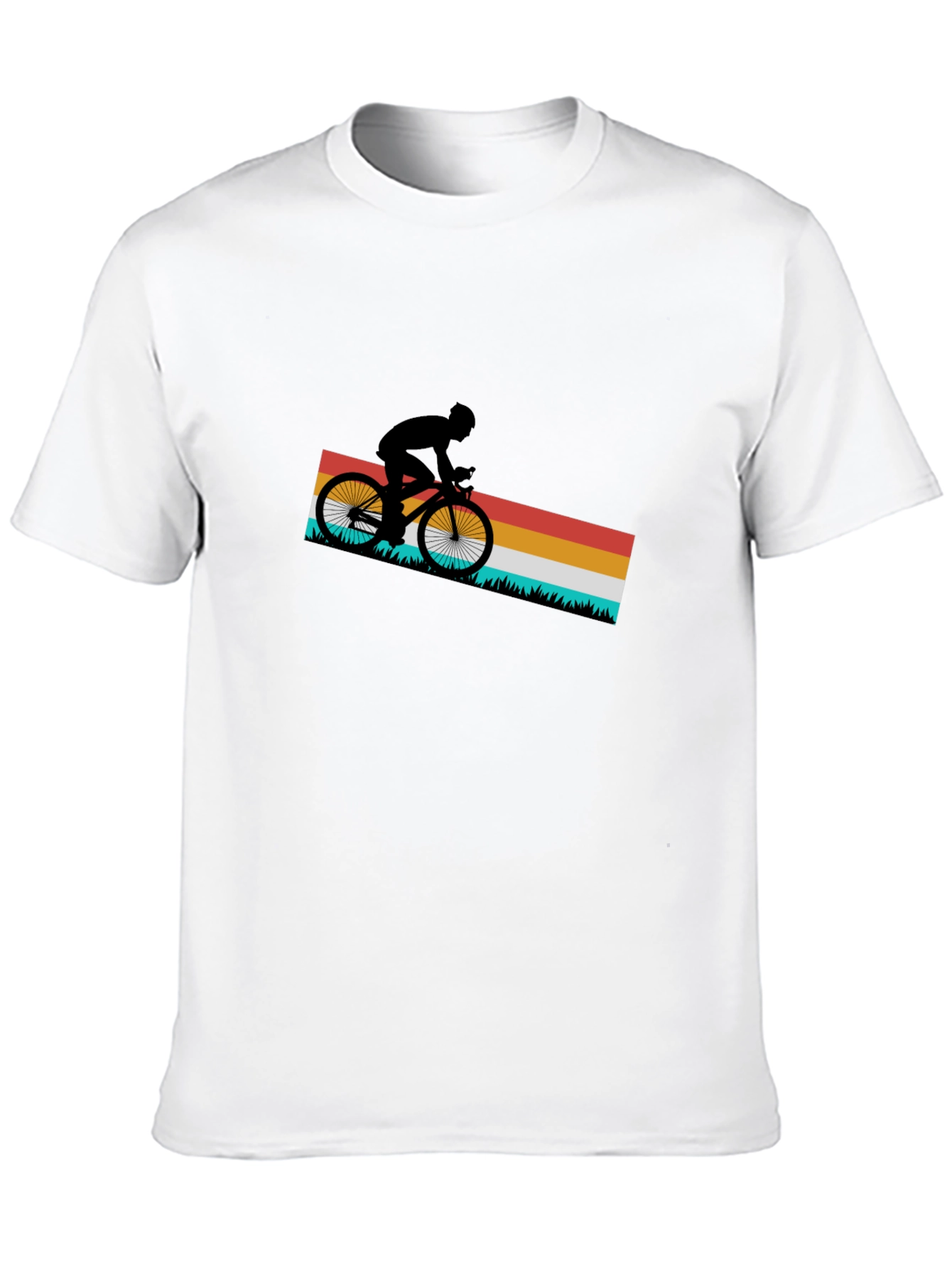 Retro Cycling T-Shirt - Mountain Bike Rider Tee