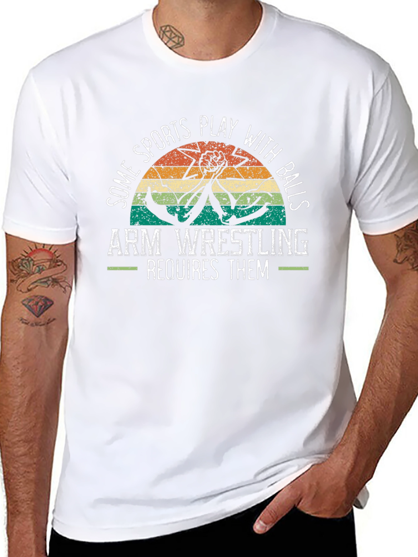 Arm Wrestling Graphic T-Shirt