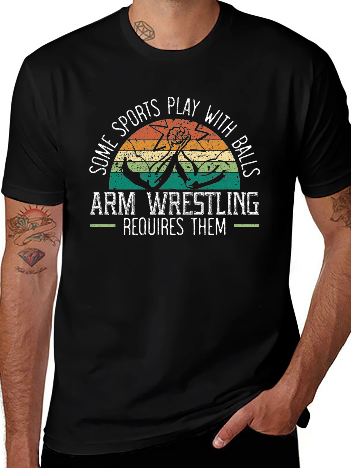 Arm Wrestling Graphic T-Shirt