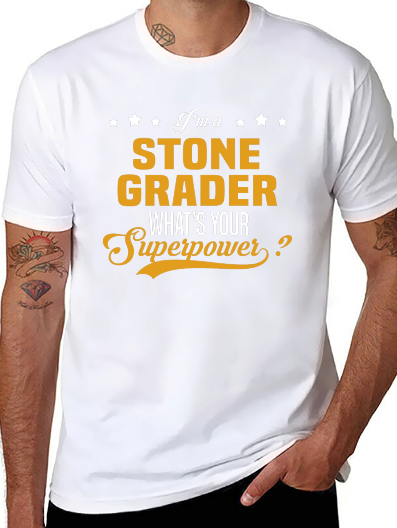 Stone Grader Superpower T-Shirt - Funny Job Gift