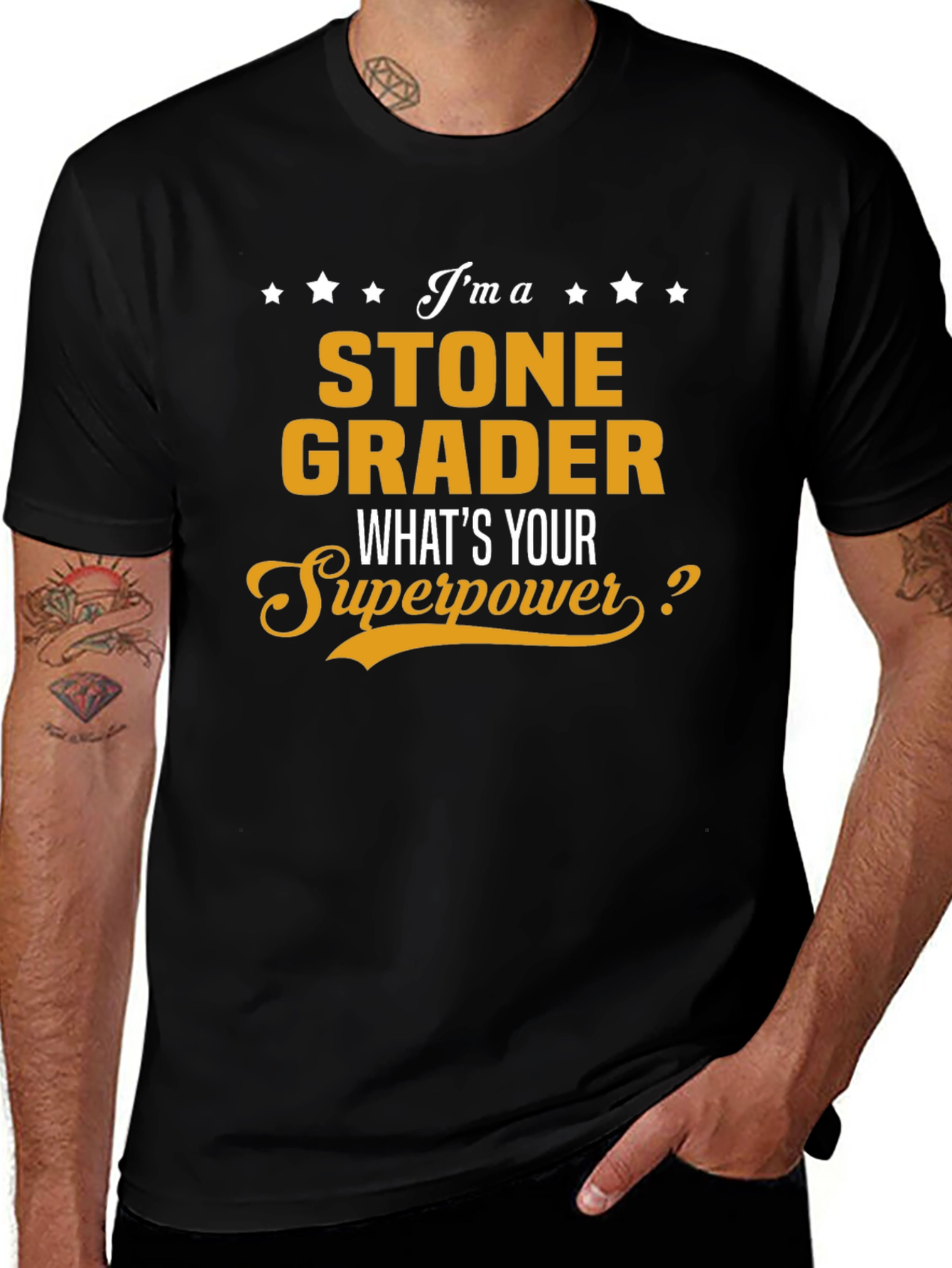 Stone Grader Superpower T-Shirt - Funny Job Gift