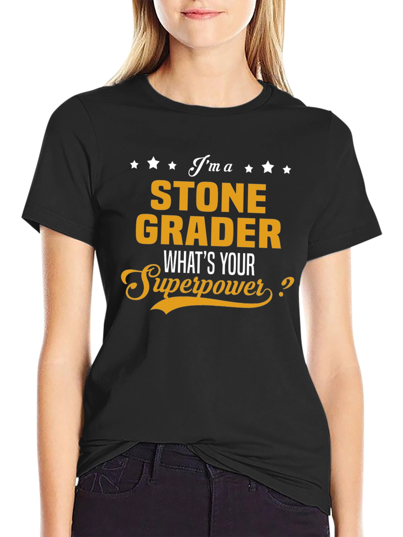 Stone Grader Superpower T-Shirt - Funny Job Gift
