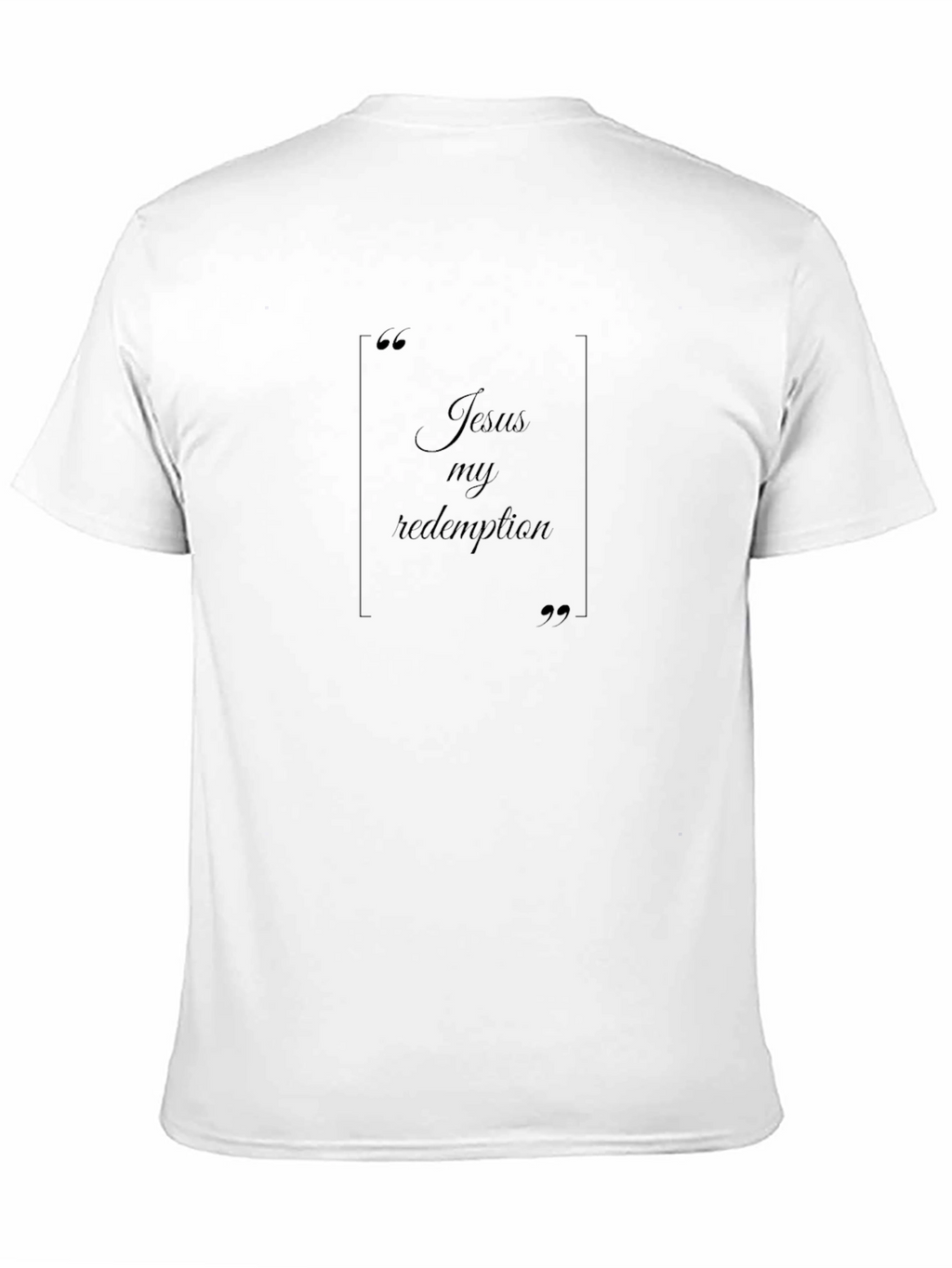 Jesus My Redemption Black T-Shirt