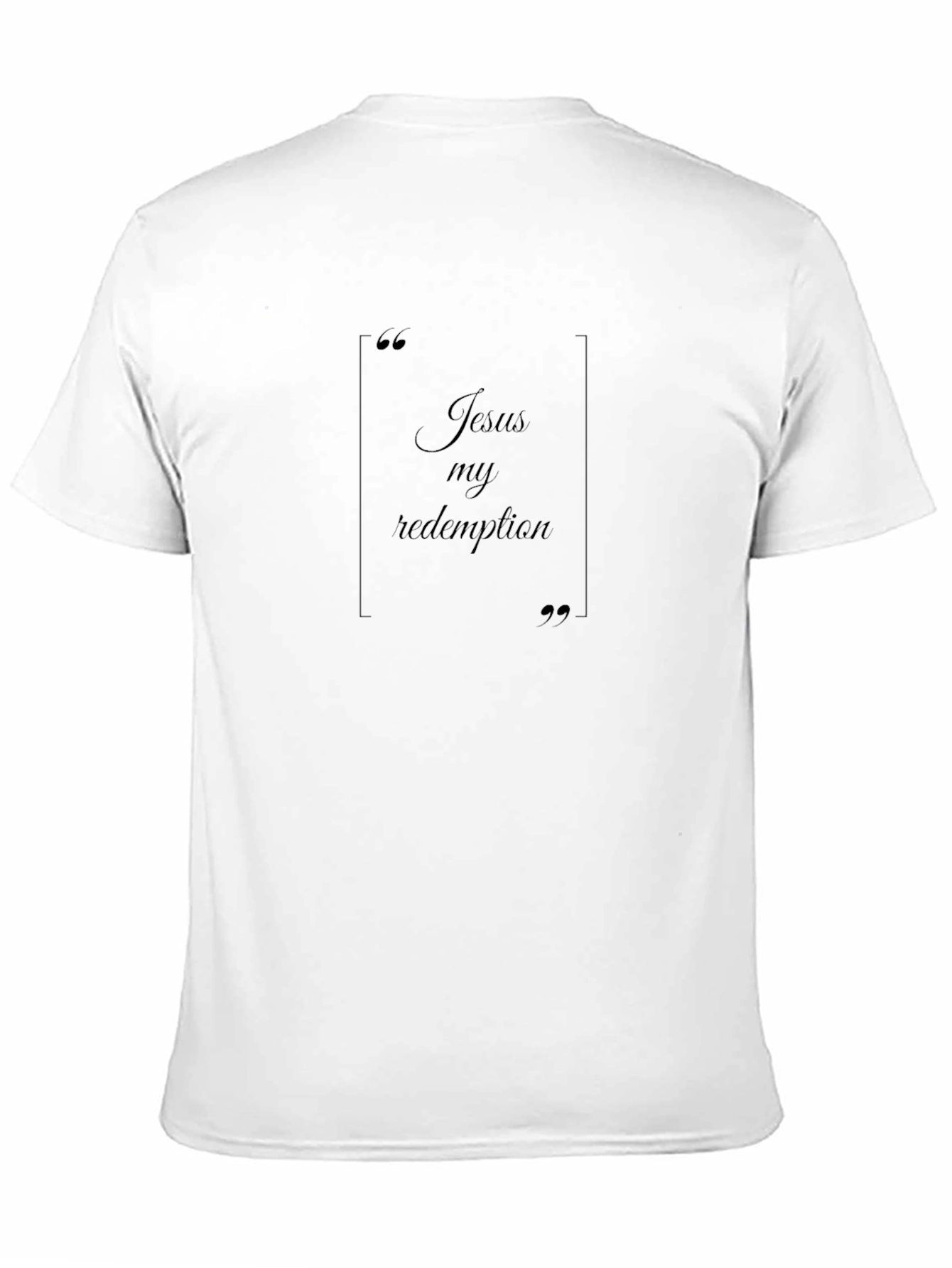 Jesus My Redemption Black T-Shirt