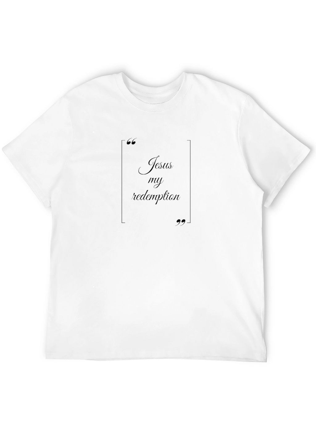 Jesus My Redemption Black T-Shirt