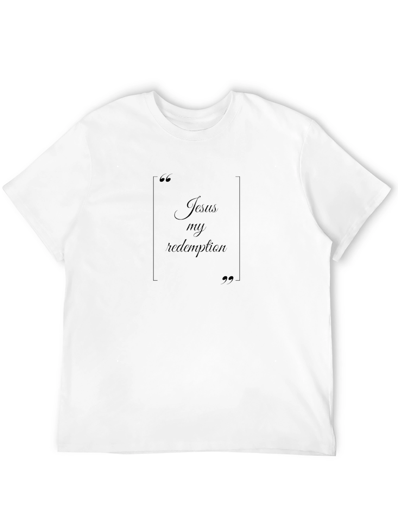 Jesus My Redemption Black T-Shirt
