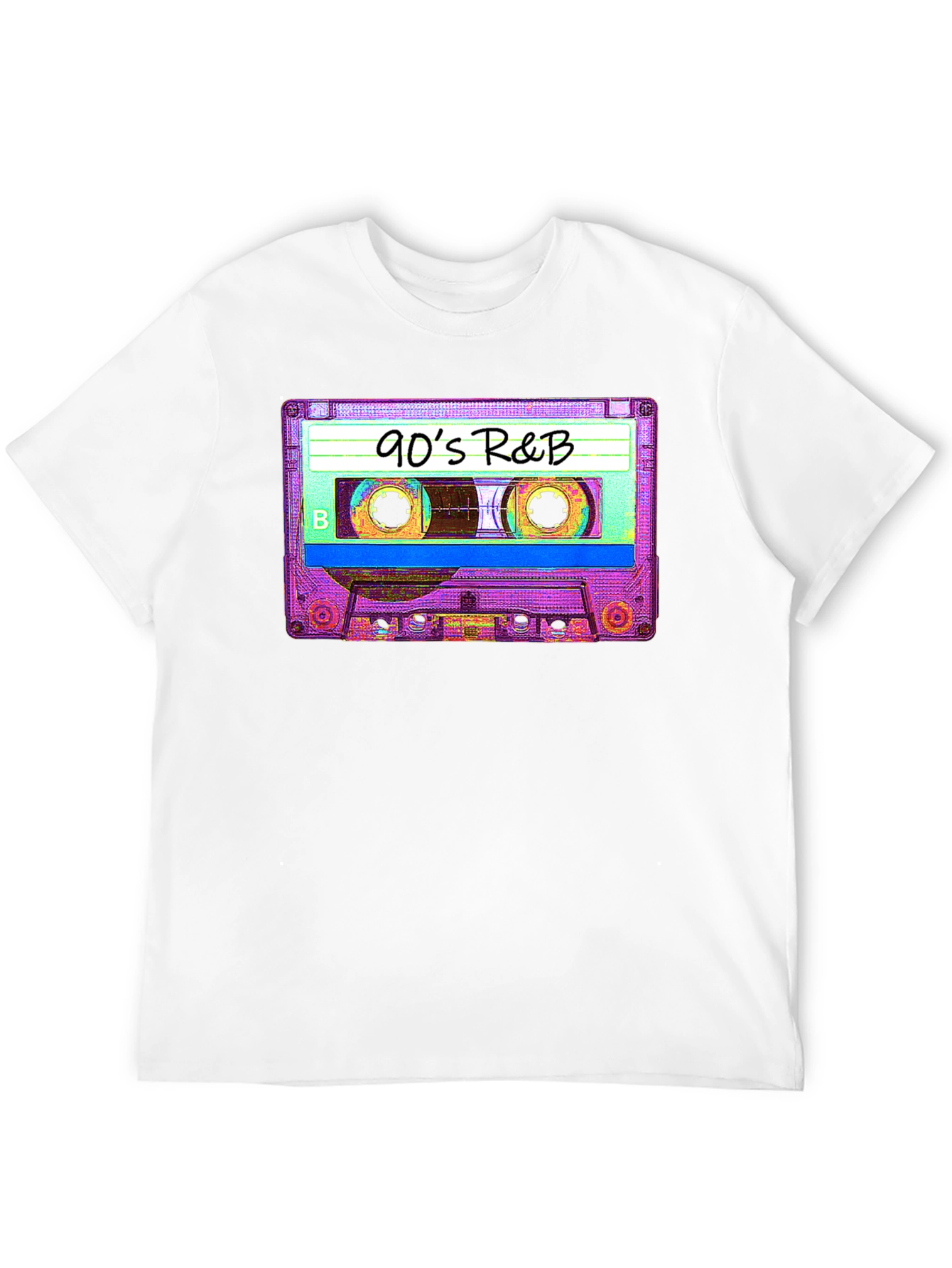 90s R&B Cassette Tape Graphic Tee - Black