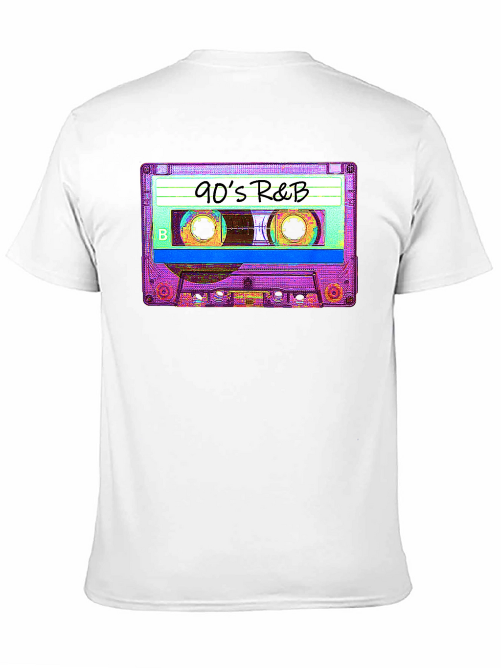 90s R&B Cassette Tape Graphic Tee - Black