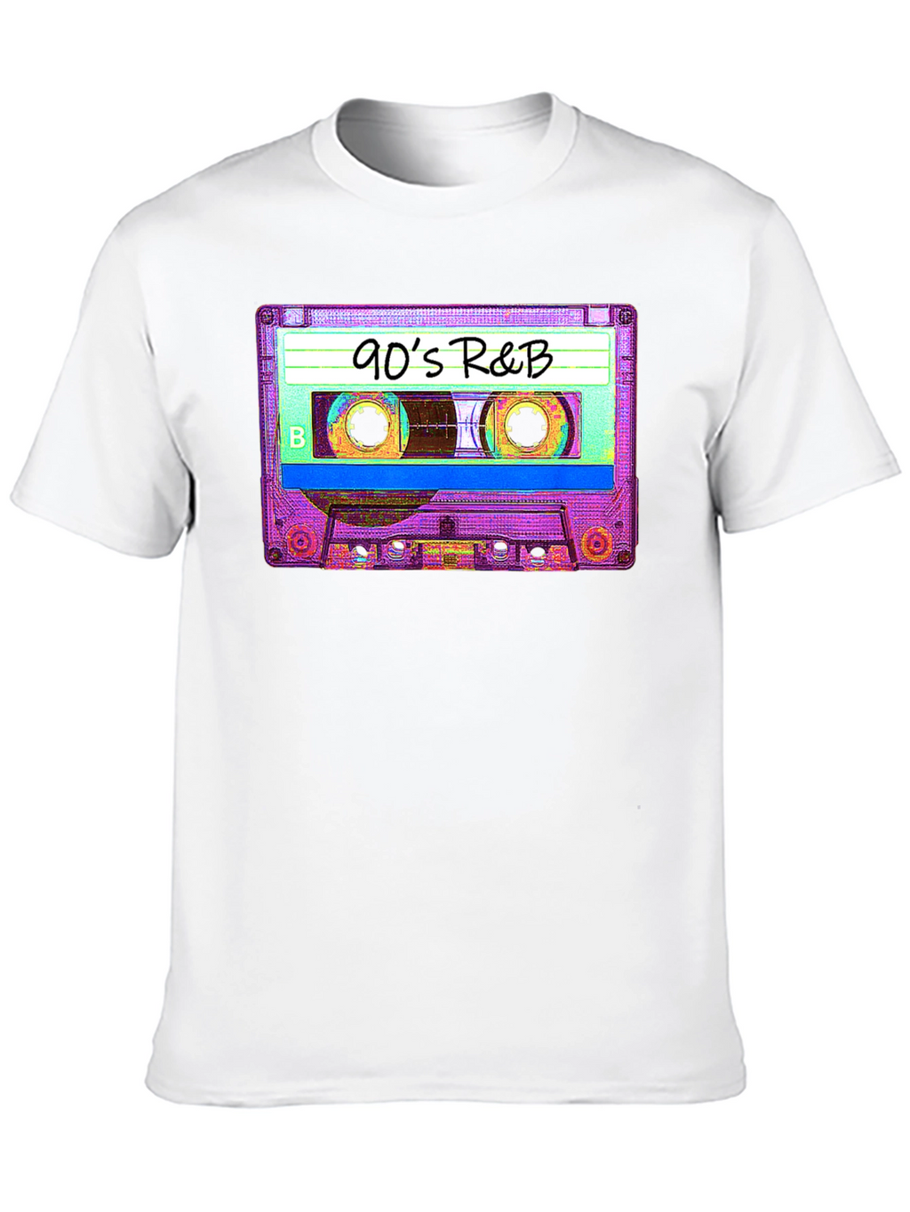 90s R&B Cassette Tape Graphic Tee - Black
