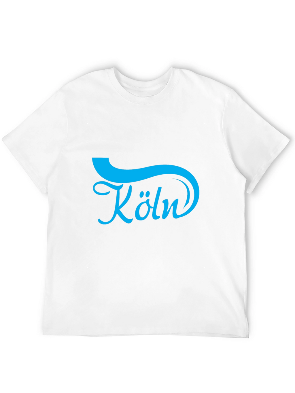 Cologne Blue Graphic Black T-Shirt