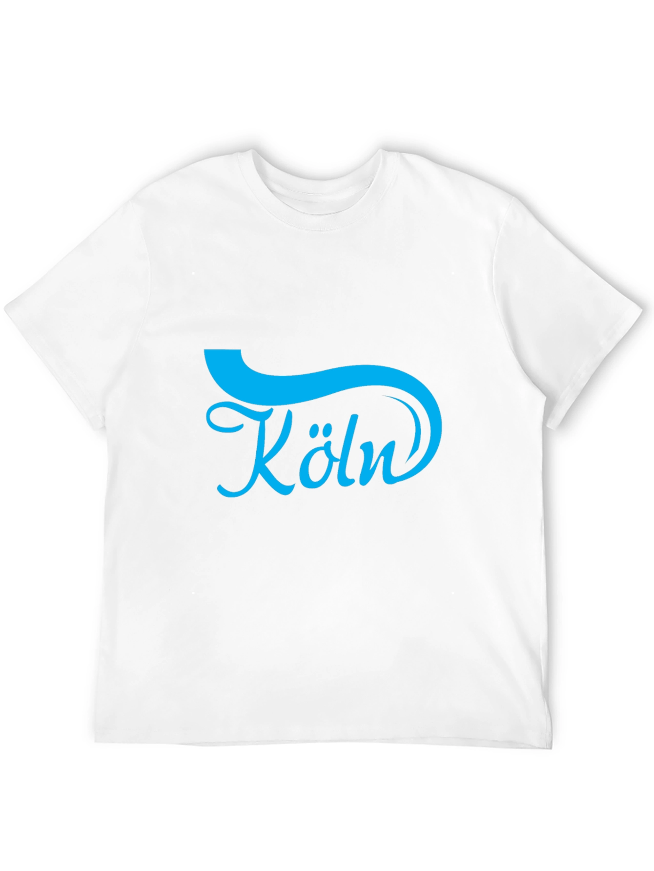 Cologne Blue Graphic Black T-Shirt