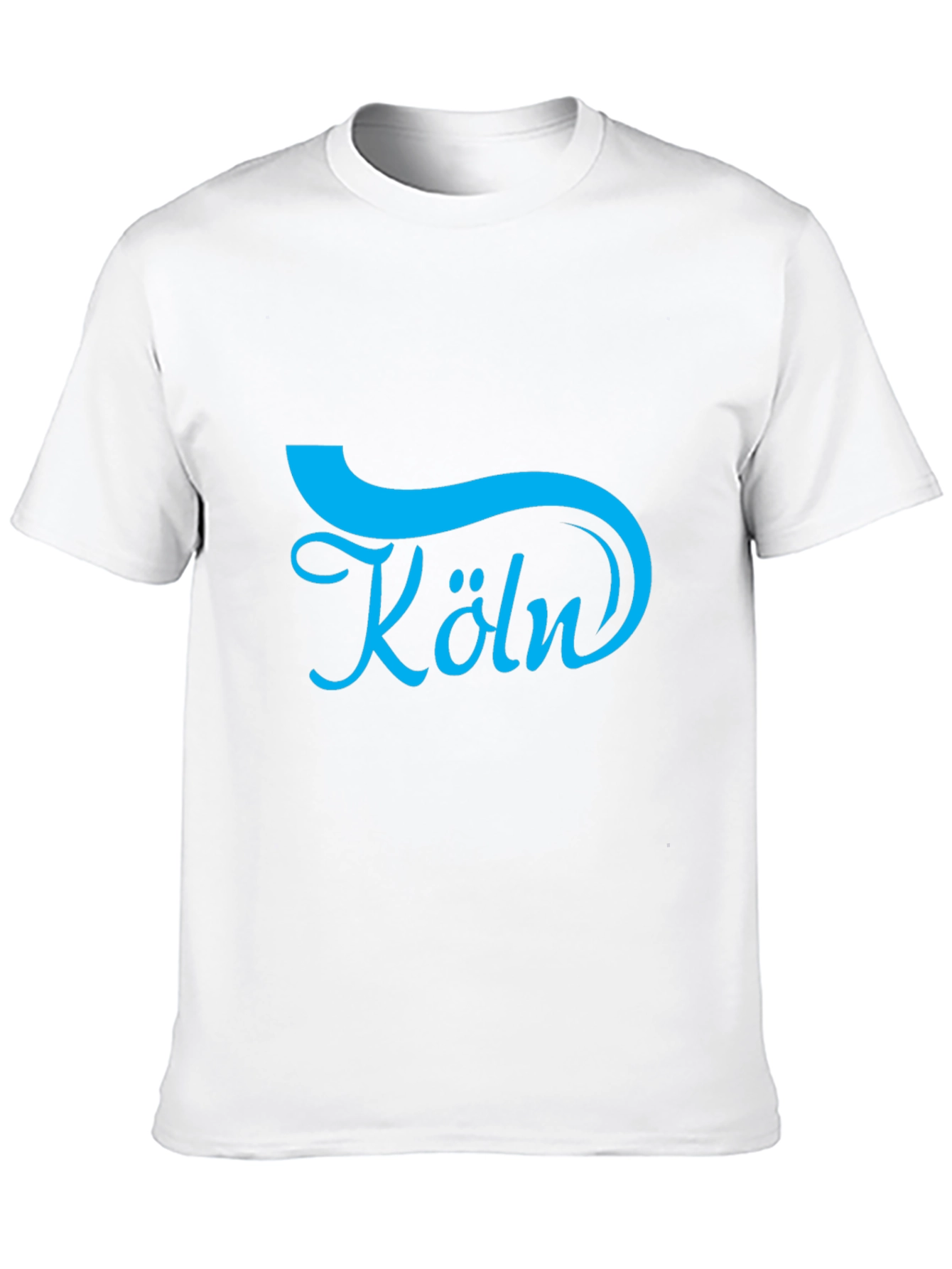 Cologne Blue Graphic Black T-Shirt