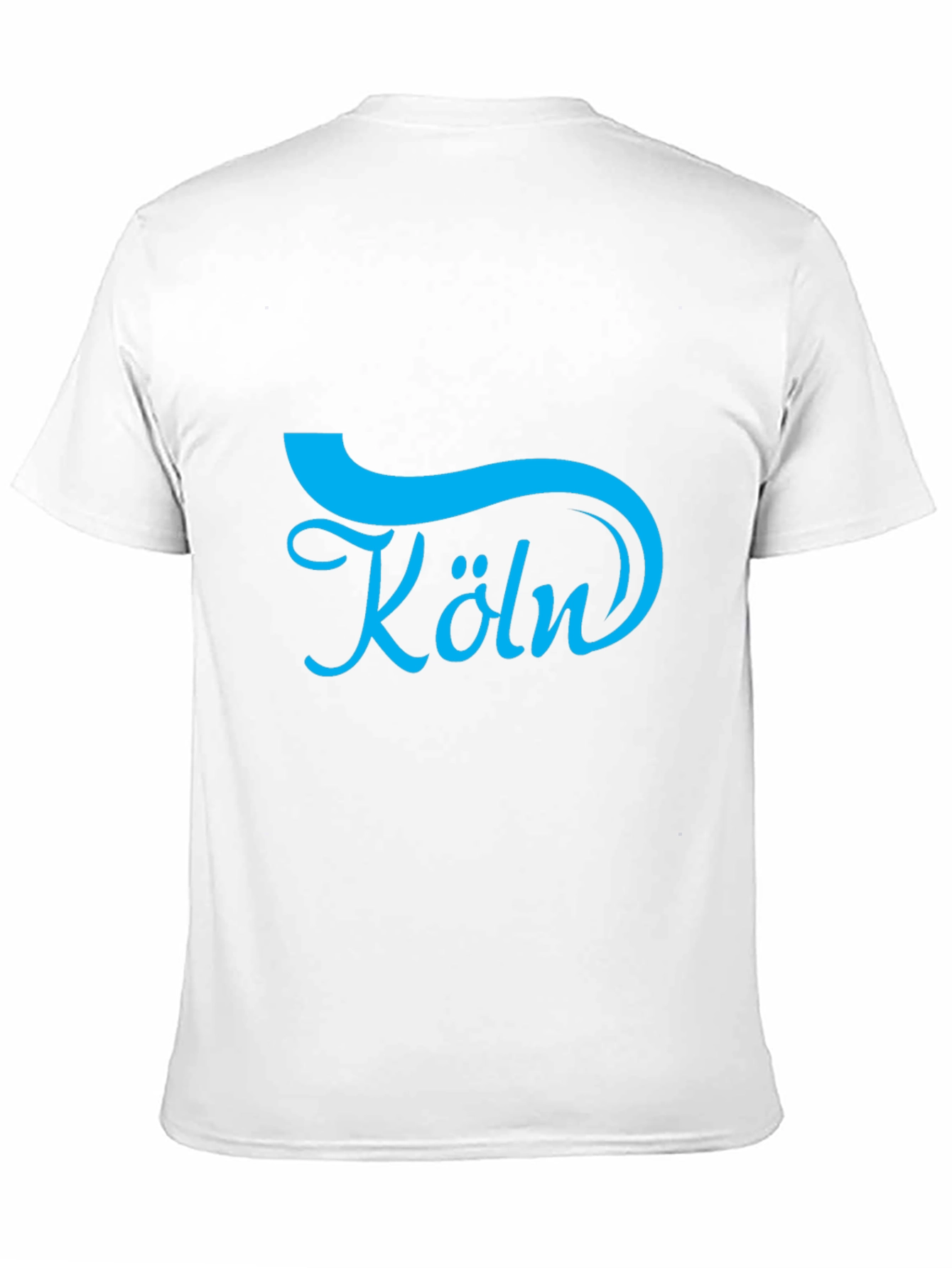 Cologne Blue Graphic Black T-Shirt