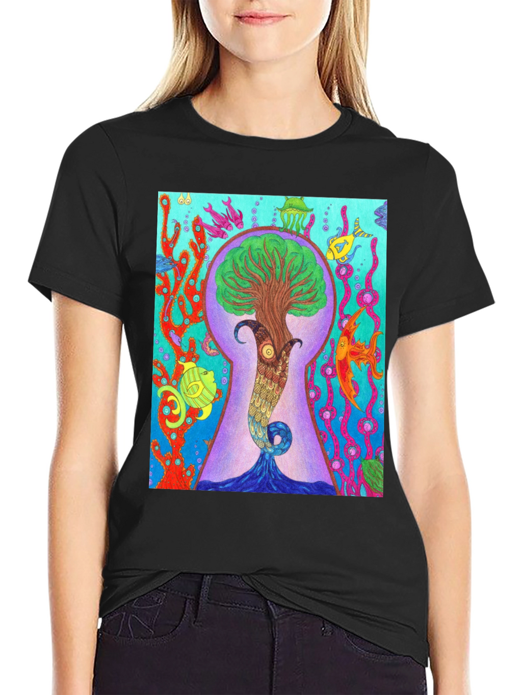 Ocean Tree Portal Graphic Tee