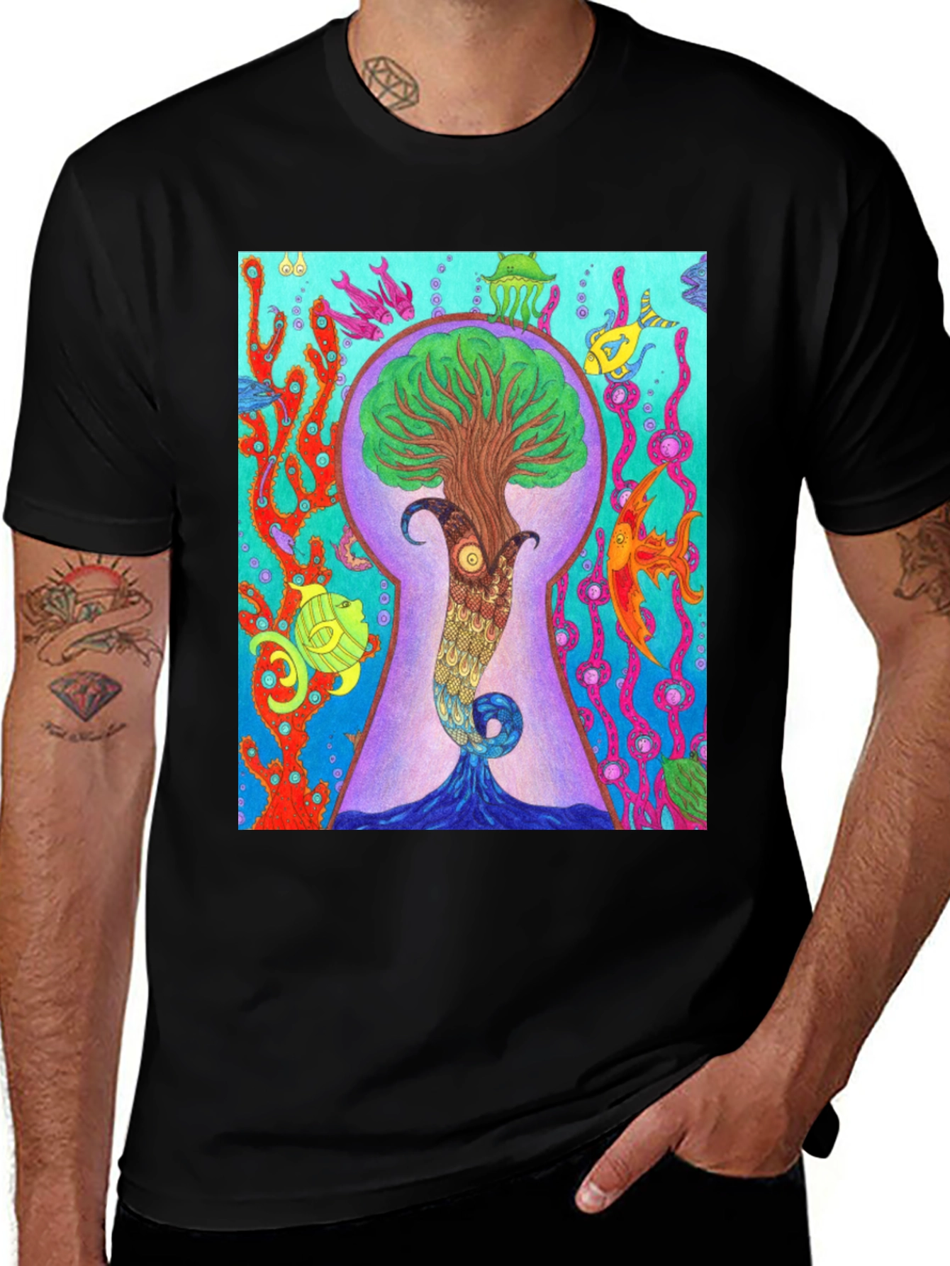 Ocean Tree Portal Graphic Tee