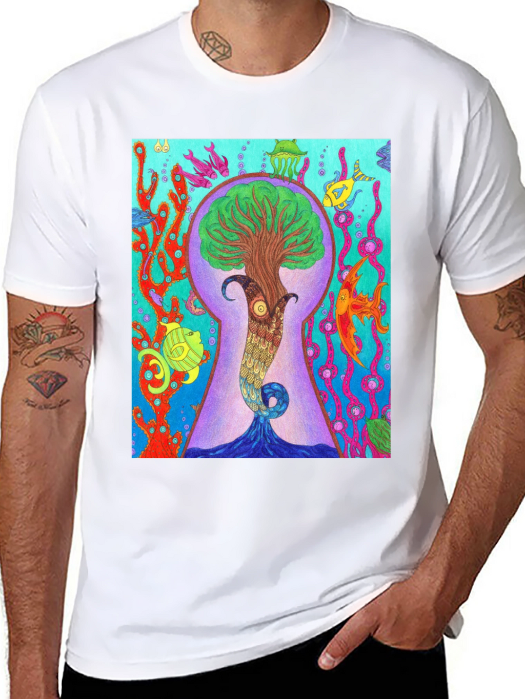 Ocean Tree Portal Graphic Tee