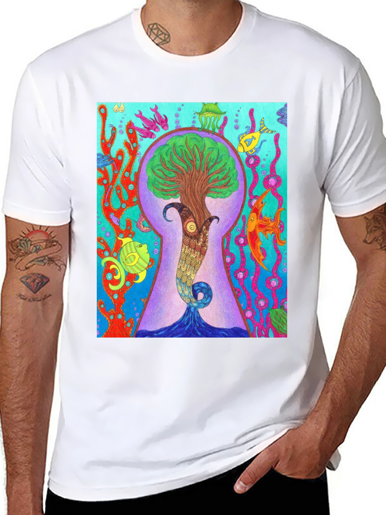 Ocean Tree Portal Graphic Tee