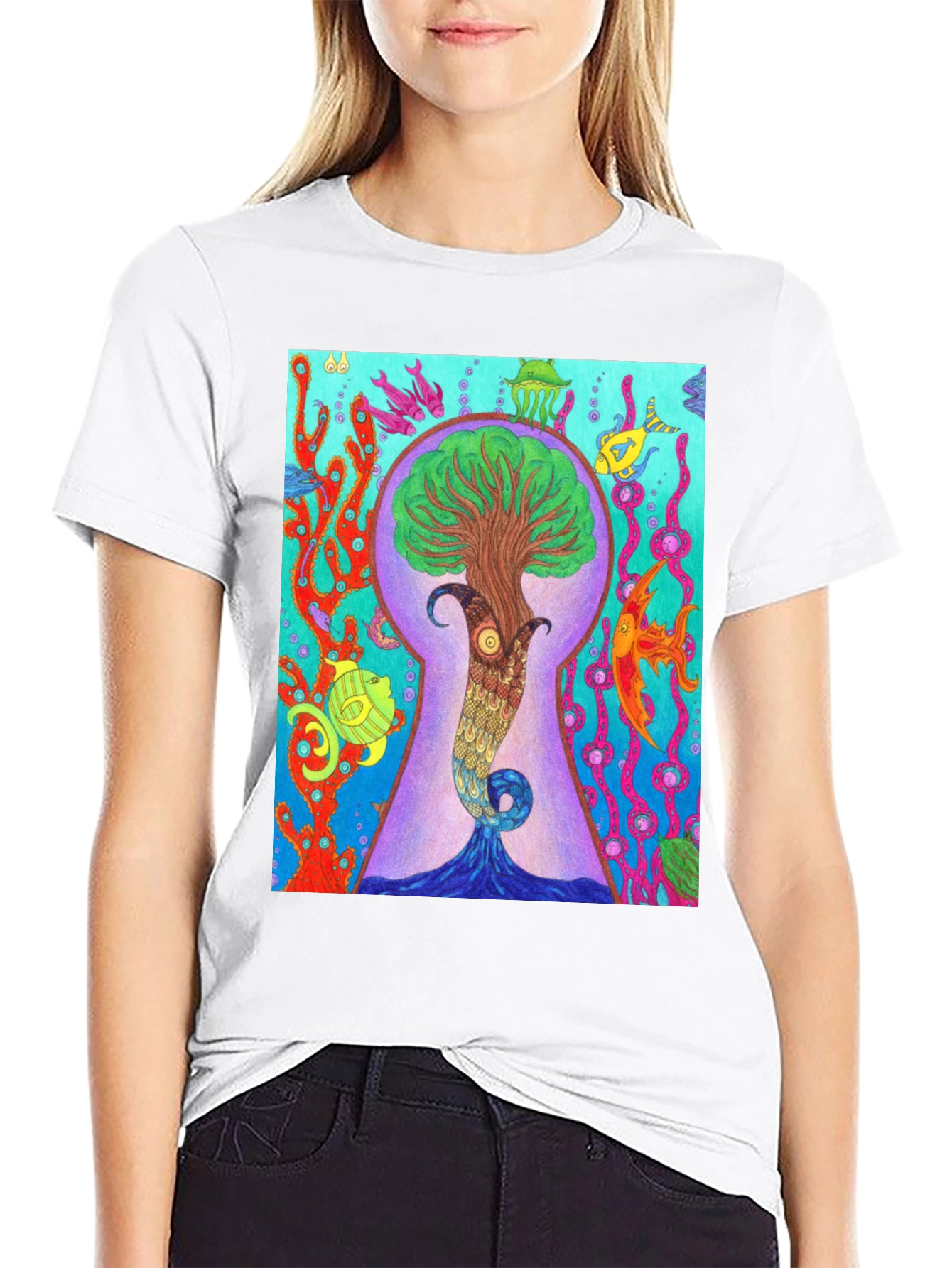 Ocean Tree Portal Graphic Tee