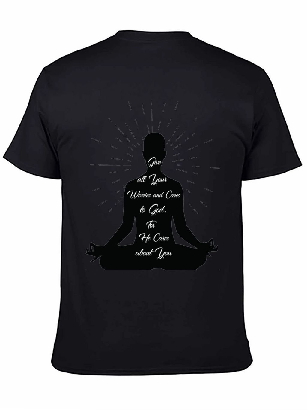 Meditative T-Shirt: Give Worries to God Tee