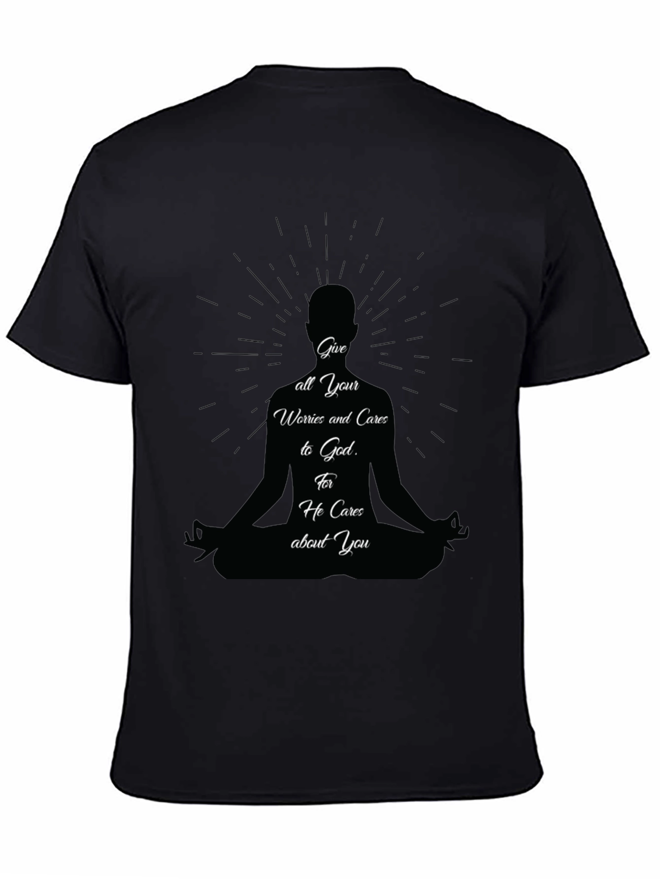 Meditative T-Shirt: Give Worries to God Tee