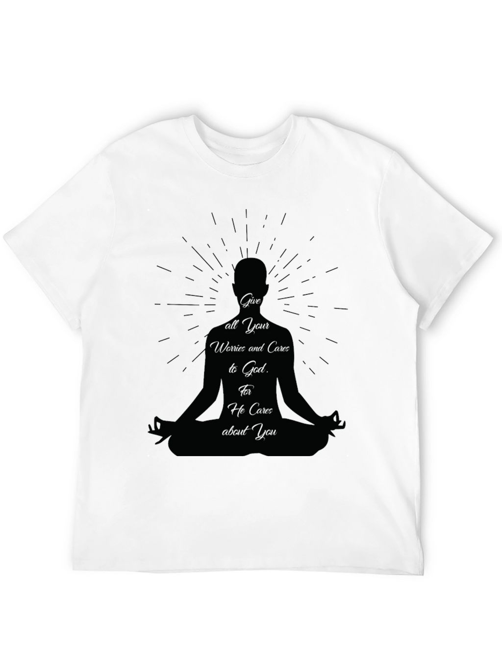 Meditative T-Shirt: Give Worries to God Tee