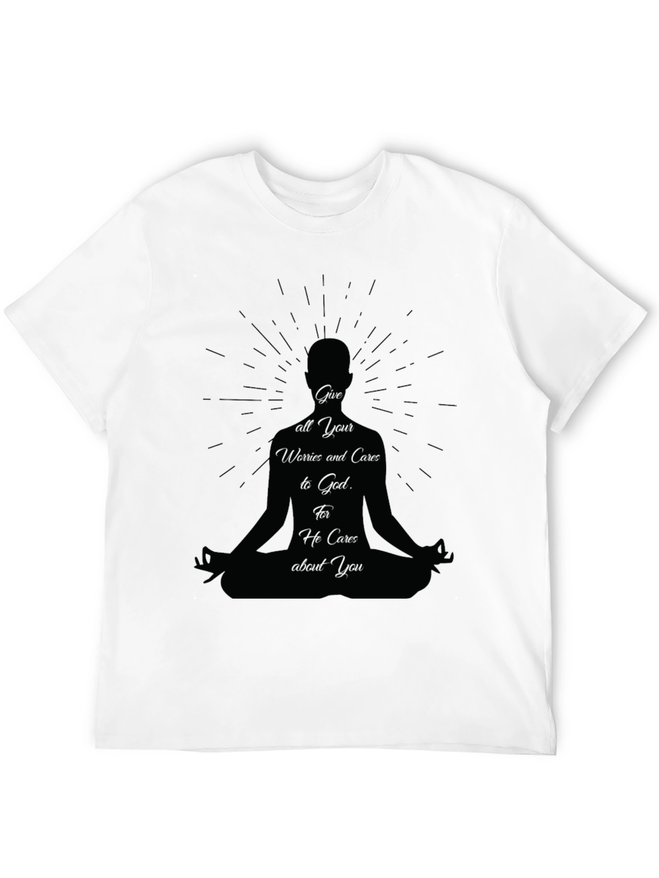 Meditative T-Shirt: Give Worries to God Tee
