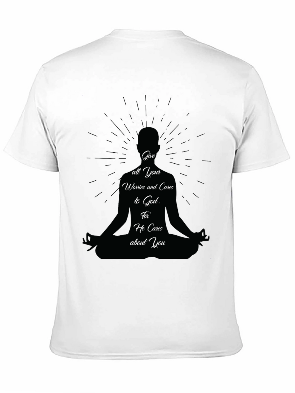 Meditative T-Shirt: Give Worries to God Tee