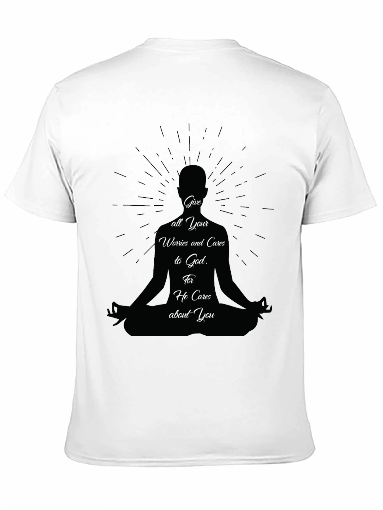 Meditative T-Shirt: Give Worries to God Tee