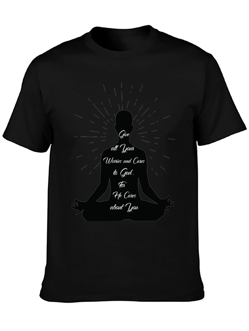 Meditative T-Shirt: Give Worries to God Tee