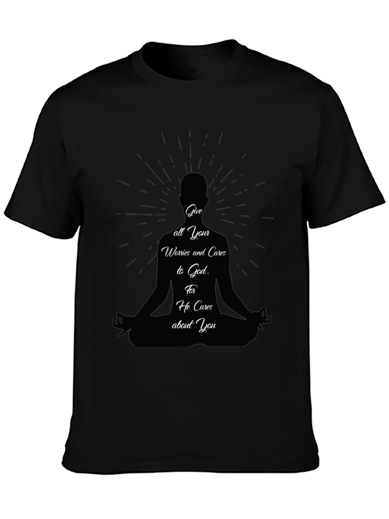 Meditative T-Shirt: Give Worries to God Tee