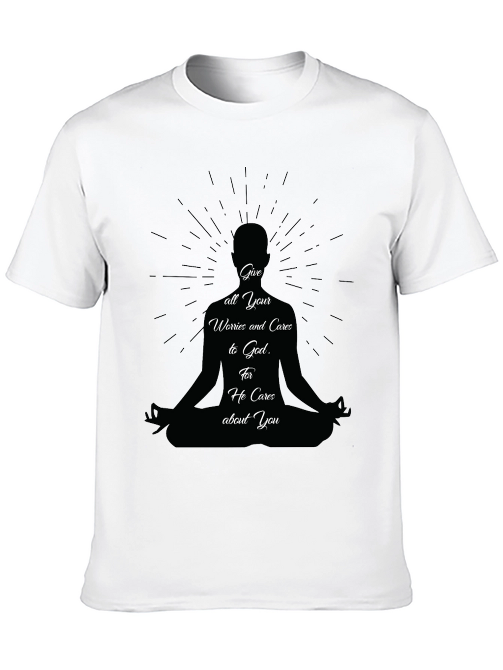 Meditative T-Shirt: Give Worries to God Tee
