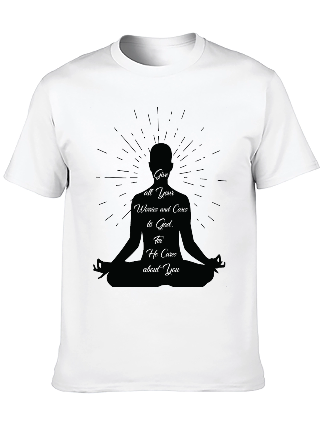 Meditative T-Shirt: Give Worries to God Tee