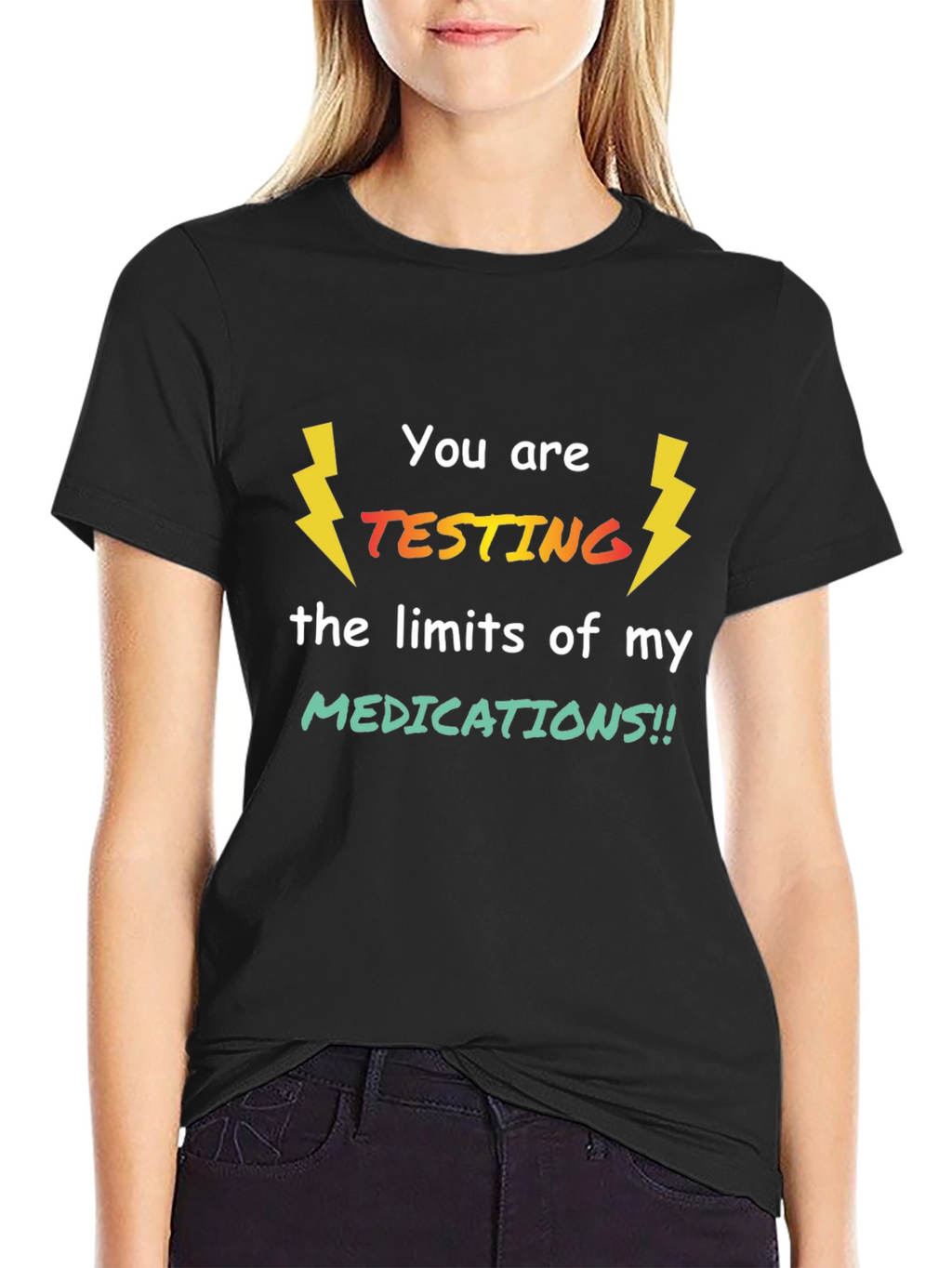 Testing Limits Graphic Tee - Novelty T-Shirt