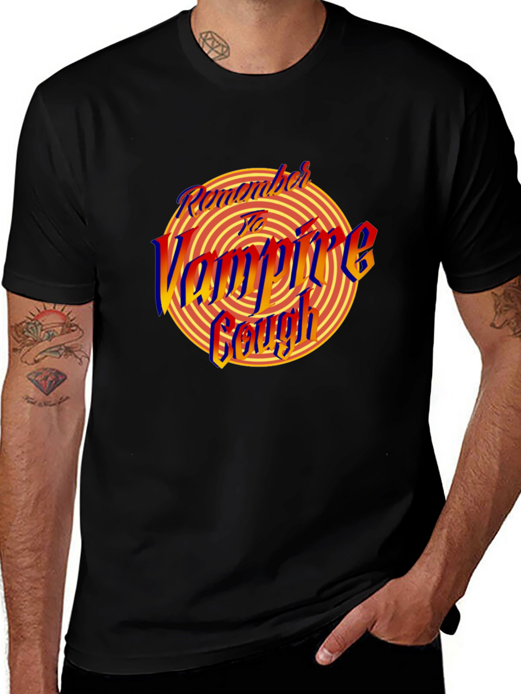 Remember to Vampire Cough Graphic T-Shirt