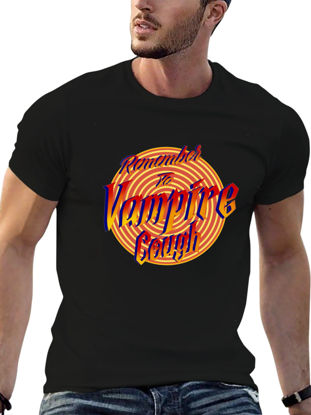 Remember to Vampire Cough Graphic T-Shirt