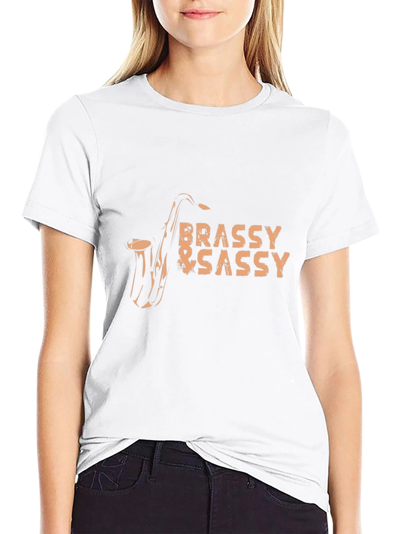 Brassy and Sassy Saxophone Graphic Tee