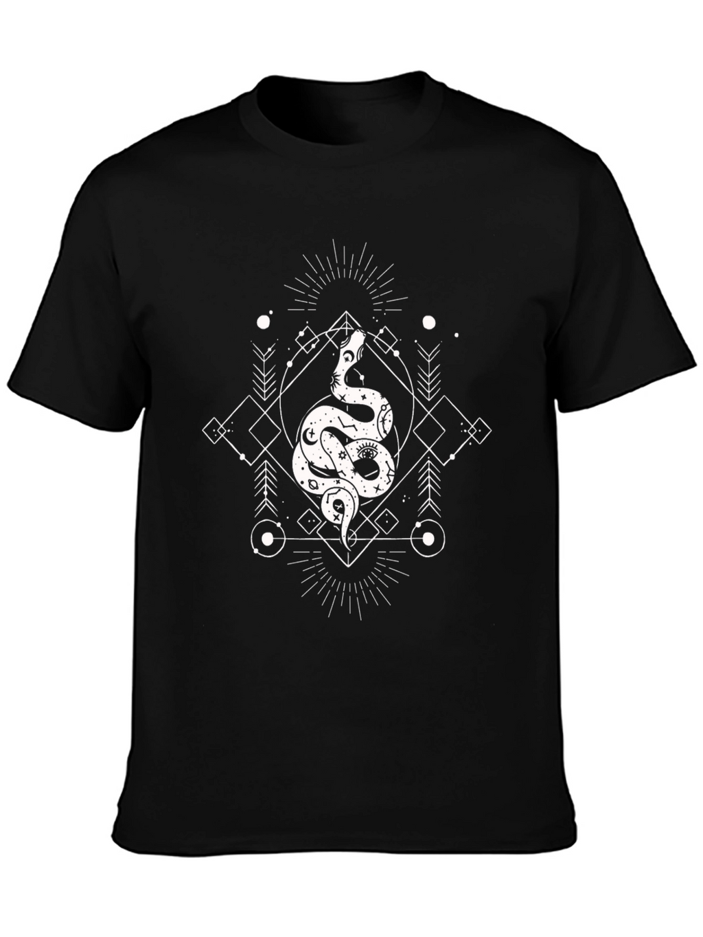 Mystic Snake Graphic Tee - Occult Style