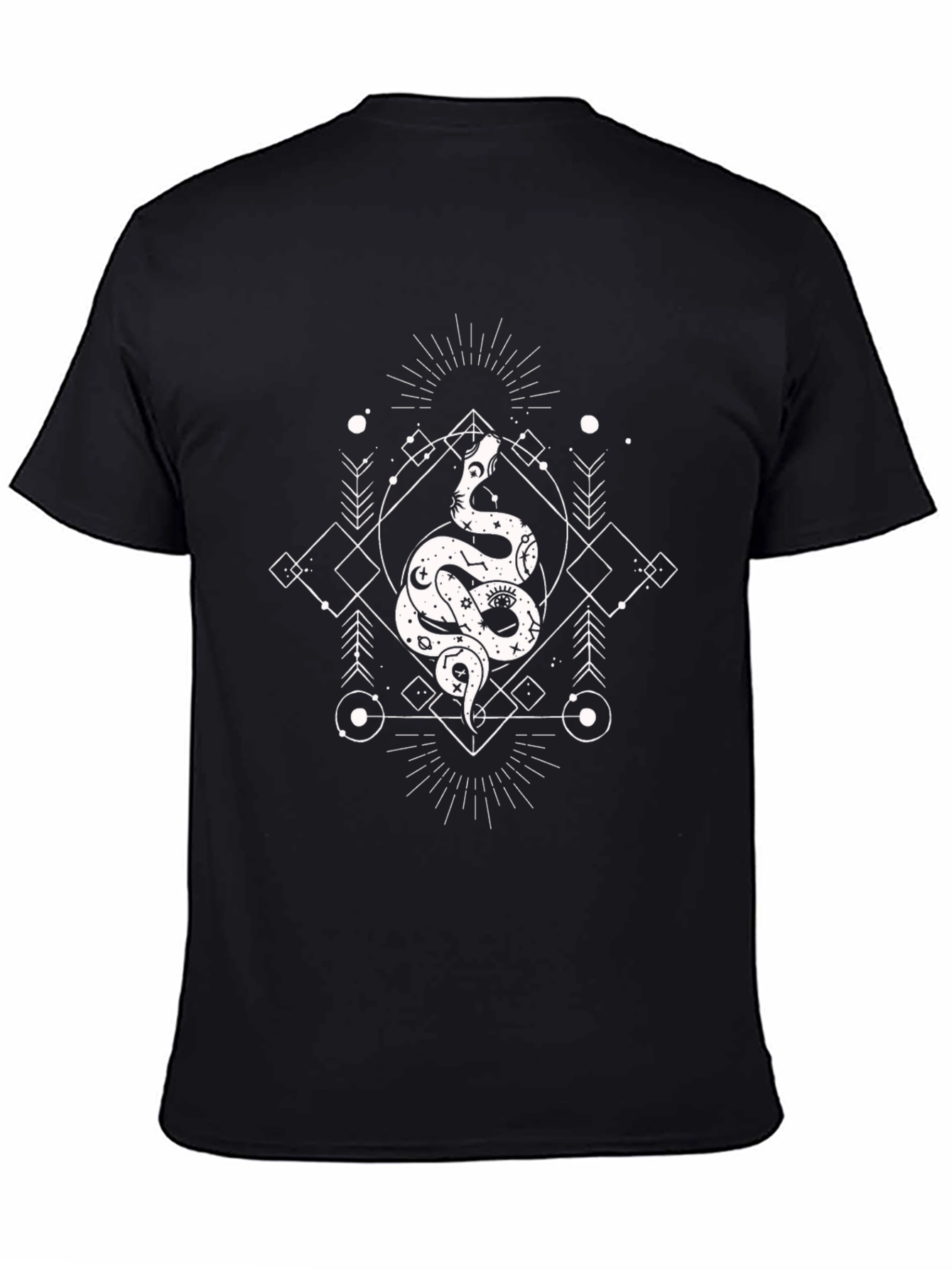 Mystic Snake Graphic Tee - Occult Style
